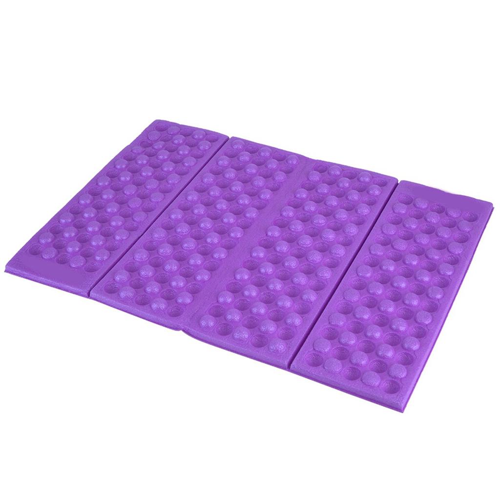 Outdoor Foam Waterproof Garden Cushion Seat Pad Camping Portable Folding Mat (Blue Black)