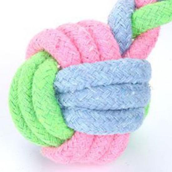 Dog Puppy Cotton Rope Chew Double Knot Braided Bone Pet Molar Training Play Toy