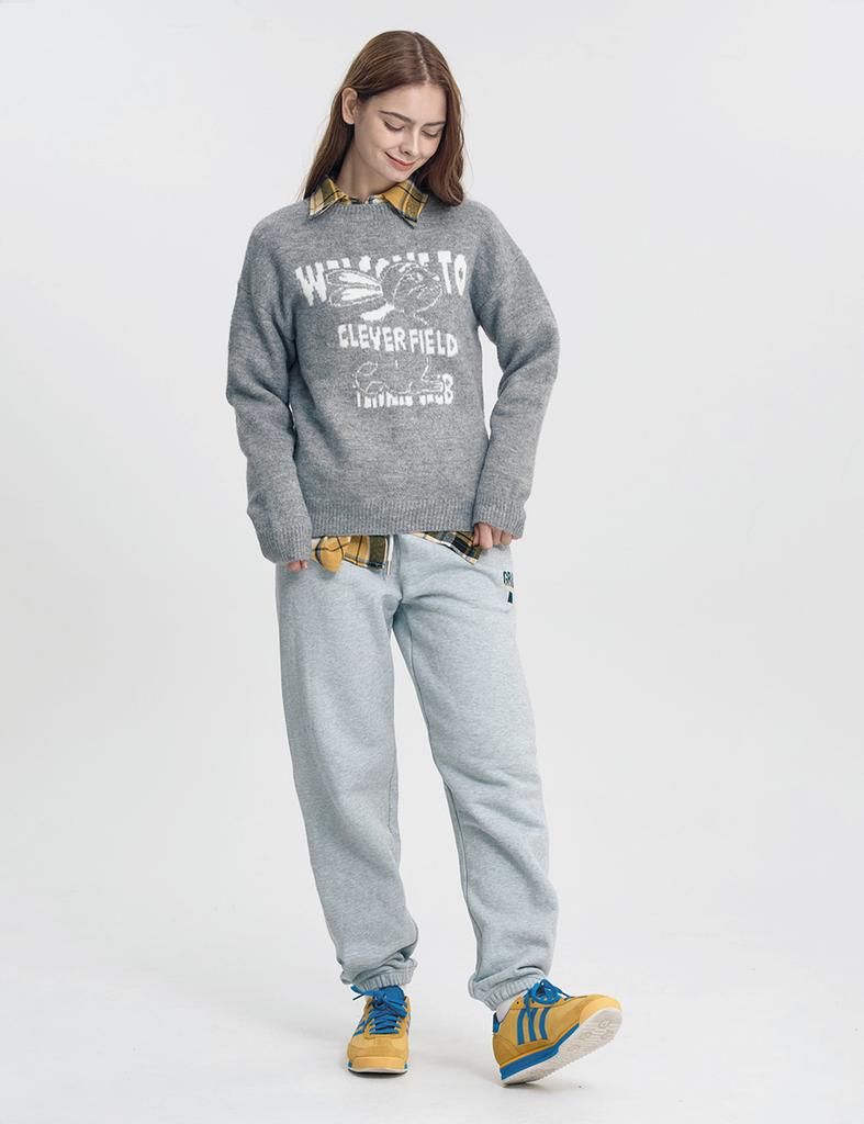 CLEVER FIELD Grand Elastic Sweat Jogger Pants_Gray