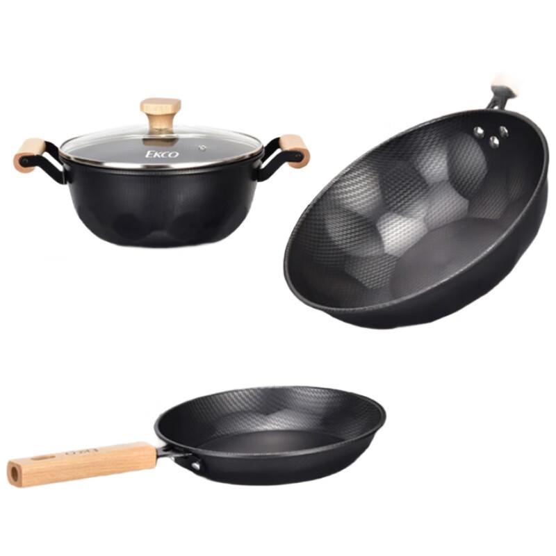EKCO Crystal Rice Pattern Cookware Set