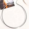 Gold Color Stainless Steel Choker Necklace for Women, Adjustable Chain Collarbone Necklace, Personalized Popular Jewelry Gift