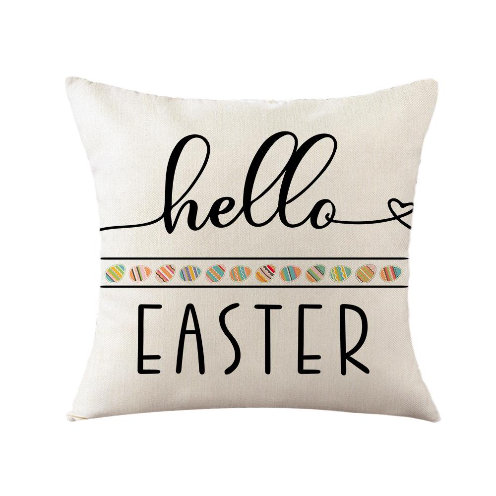 New Easter Pillow, Office Pillow Cover, Bedside Sofa Cushion Cover, Home Pillow Cover