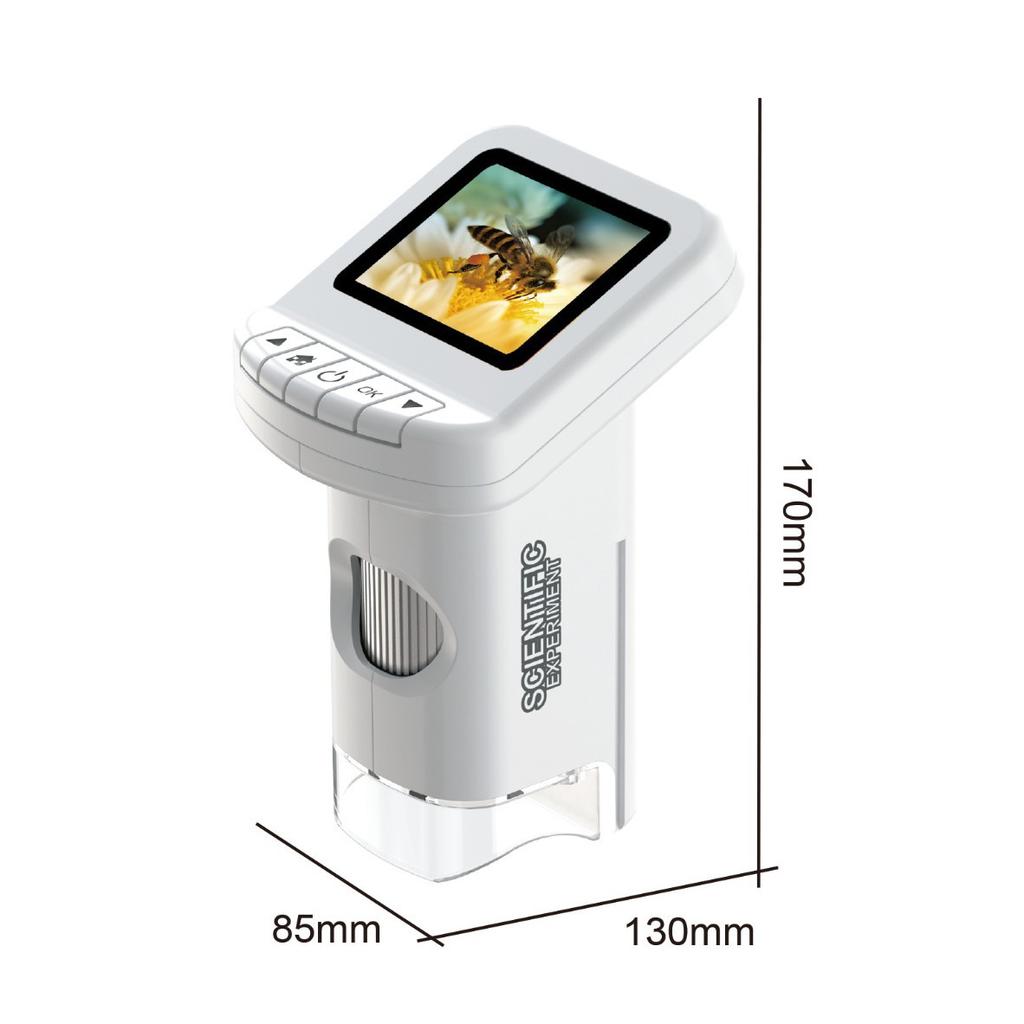 Children's Microscope, Portable Handheld Microscope, Student Science Experiment, Large Screen Desktop Microscope