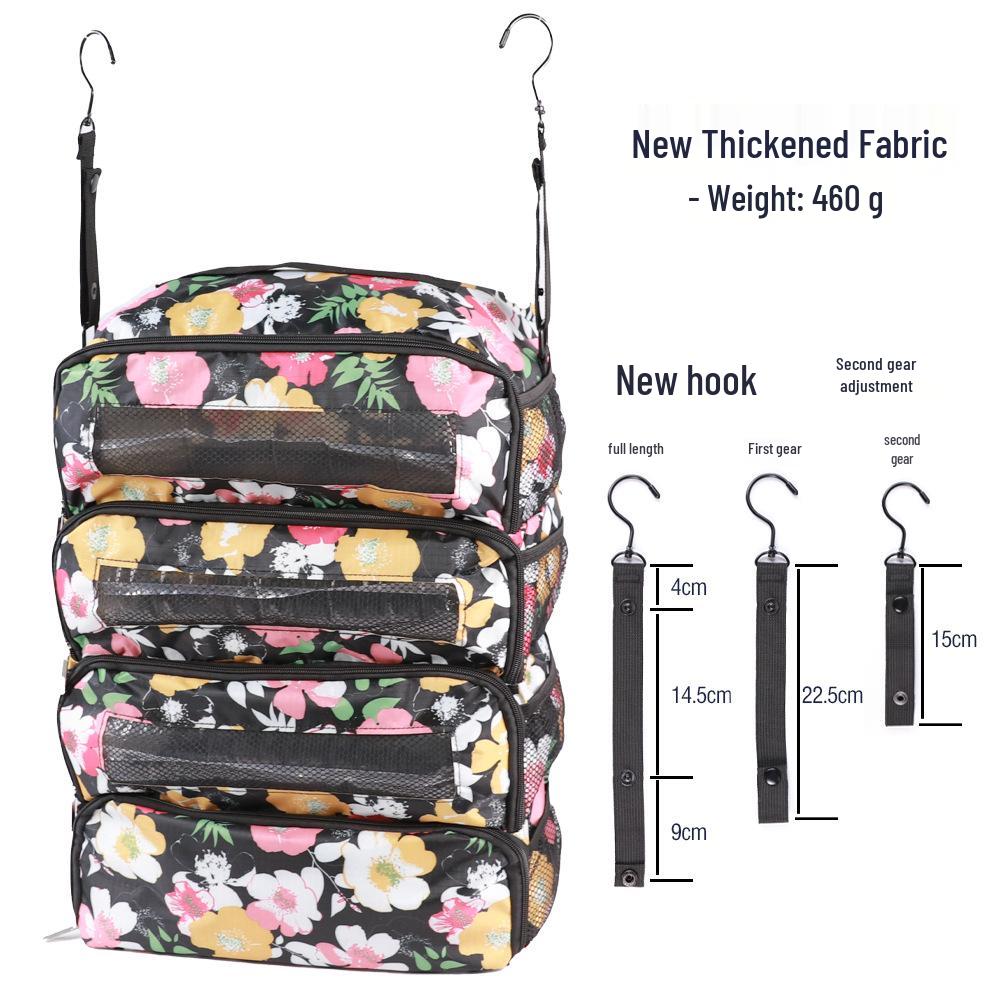 Beliebte Reise-Hängeorganizer-Tasche mit großem Fassungsvermögen für Studentenwohnheime und Kleideraufbewahrung