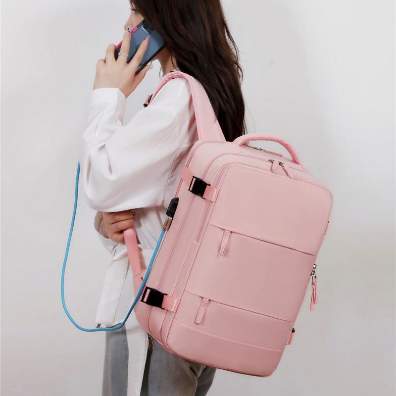 Multifunctional Travel Backpack with Shoe Compartment and Wet/Dry Separation for Business and Outdoor Use