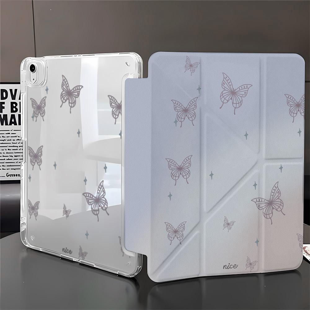 Para iPad Pro 11 12.9 13 Pulgadas M2 M3 2025 A16 11ª 10ª Generación 10.9 Air 5 4 9ª 8ª 7ª 10.2 Mini 6 Funda Inteligente con Soporte para Lápiz