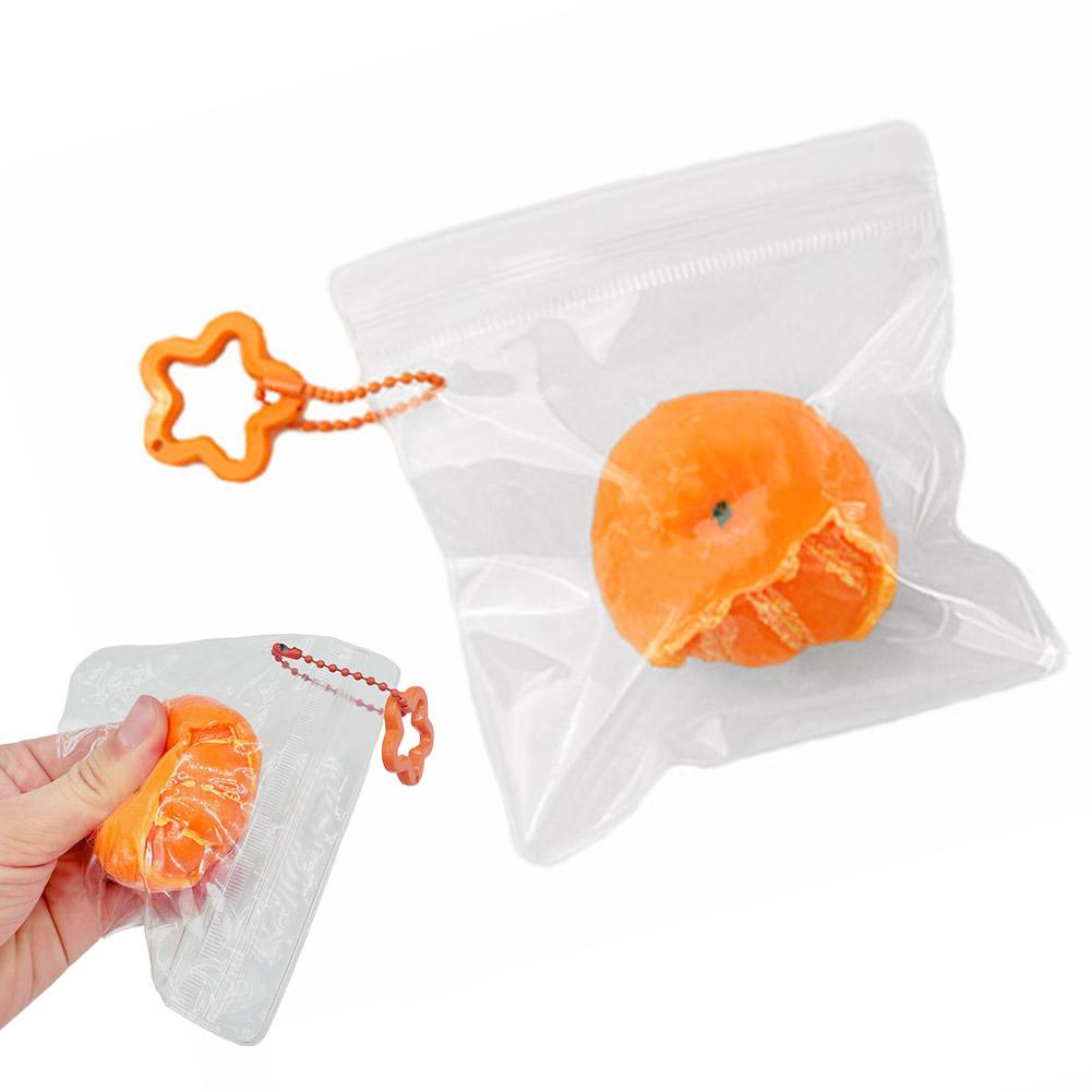 Новинка Снимающаяся Оранжевая Сквиш-игрушка Медленно Поднимающаяся Симуляция Фрукта Сжимающая игрушка Медленно Поднимающаяся Антистресс Игрушка-непоседа для Детей Взрослых