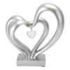 Double Heart Sculpture Resin Romantic Heart Statues Love Sculpture for Couple Love Statue Weeding