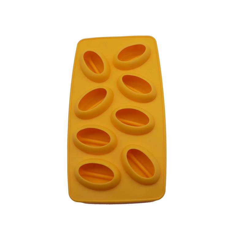 2 Pieces Coffee Bean Ice Cube Mold Chocolate Silicone Handmade Jelly Cake Multifunction Dishwasher Mould Coffee
