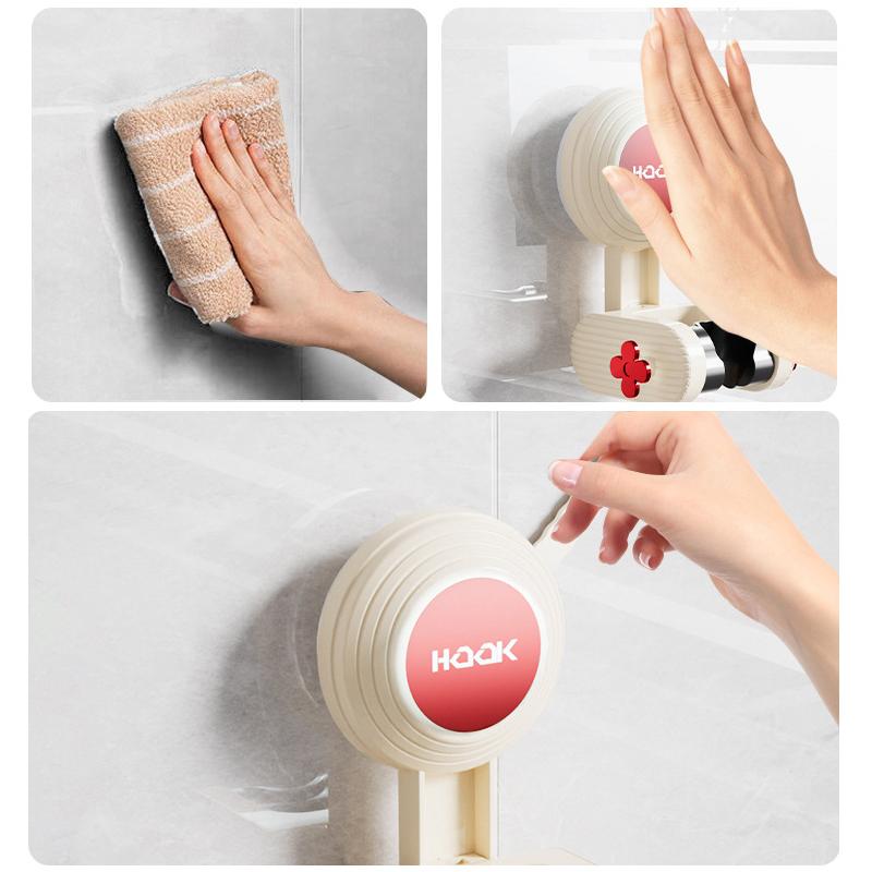 Houseeker Suction Cup Shower Bracket Punch-free Shower Head Holder Rack 360°Adjustable Shower Support Stand