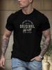 Men's Short Sleeve T-shirt Letter Print Casual Breathable T-shirts for Men