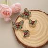 Retro Court Colored Butterfly Earrings Women'S Long Earrings Classical Popular National Style Earrings
