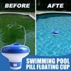 1/2 Stück 5 Zoll Schwimmender Chlorspender Vielseitiger Chlor Tabletten Spender Pool Wartung Schwimmer für Pool Spa Whirlpool