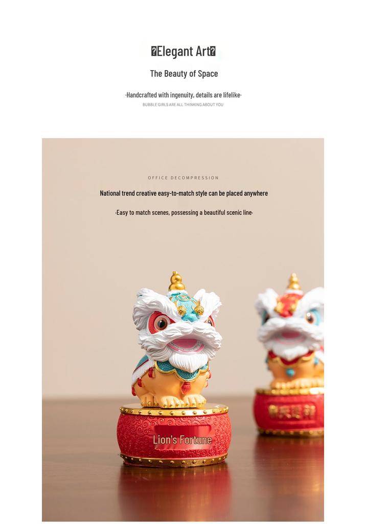 Creative Foshan Wusheng Lion Cultural Gift Set - Elegant Handicraft for Leaders, Clients, and Friends' Birthdays