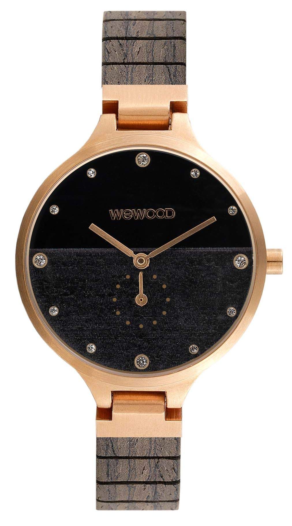 

9818228 Коричневые часы [Wewood] Женские чёрный