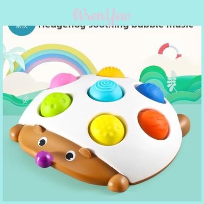 Finger Hedgehog Stress Relief Bubble Popper Wooden Toy For Kids And Adults