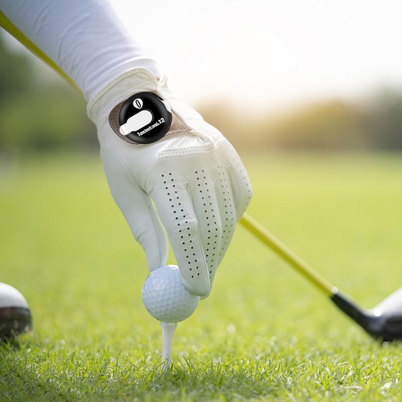 Round Golf Stroke Counter Golf Attachment Accessories with One Touch Reset Clip Counter Clicker Up To 12 Shots Score for Golf
