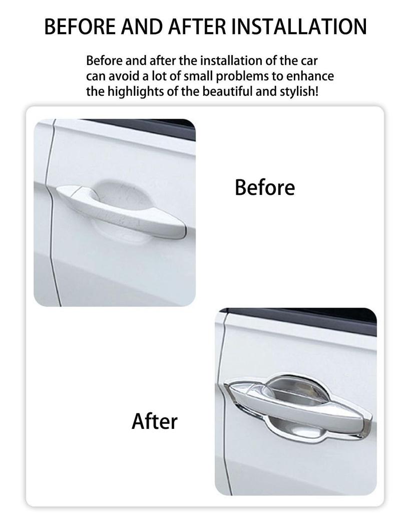 Door Handle Protector Dual Smart Single Hole Door Handle Cover for Aura E13 2021-2024