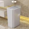 Narrow-Sized Large-Capacity Press-Type Trash Can - Spring-Lid Covered for Household Bathroom Toilets
