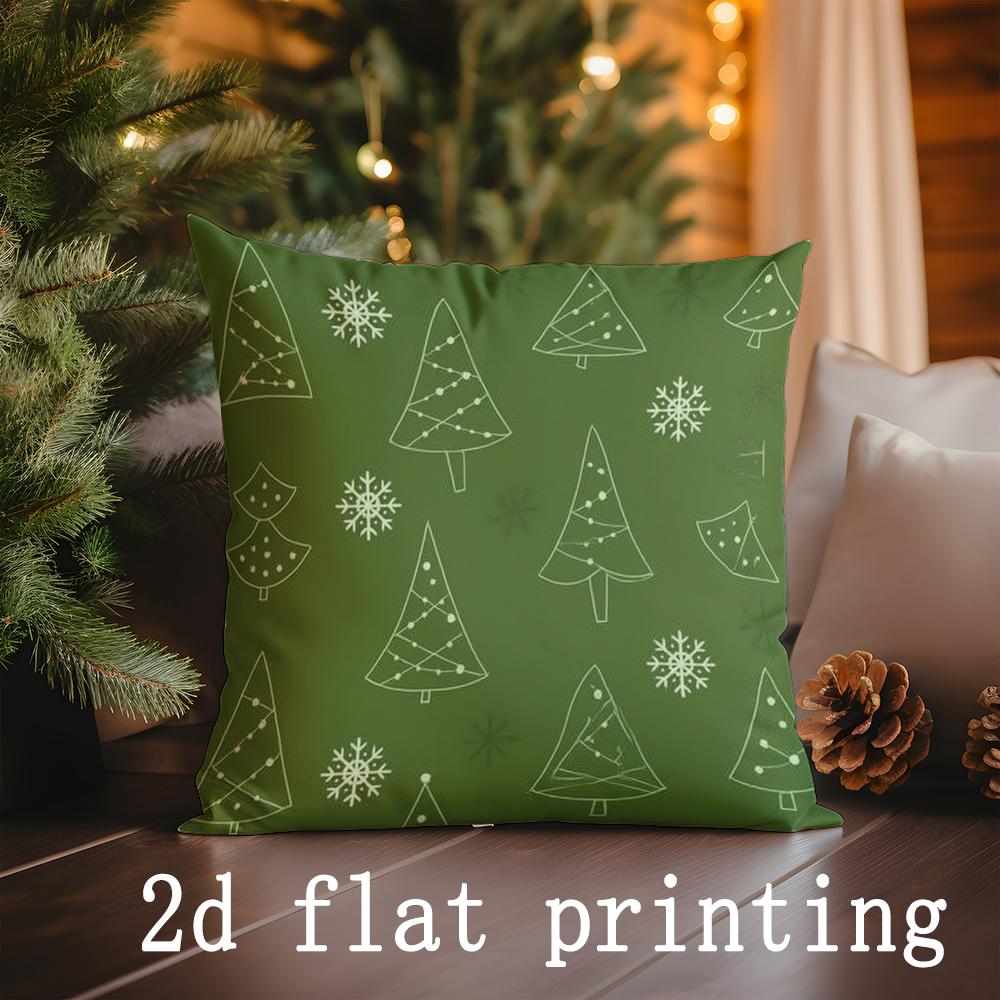 Heimdeko Weihnachtsmuster Kissenbezüge für festliche Dekoration Muster Kissenbezug Geeignet für Sofa Schlafzimmer Auto Kissenbezug