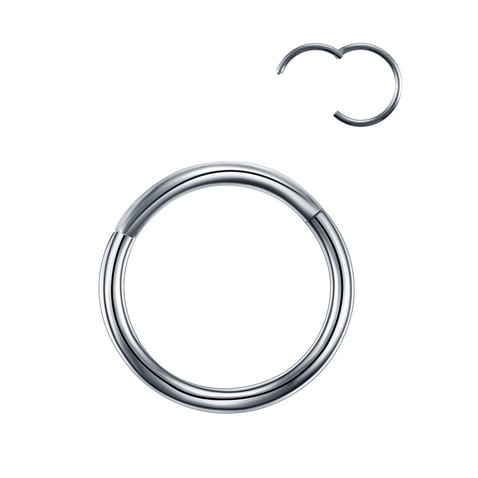 

6/8/10/12mm Stainless Steel Nose Rings Hoop for Women Men 18G 16G Cartilage Piercing Body Jewelry Segment Lip Ring 18G 1.0x6mm&Round&Nose Rings & Studs&Body