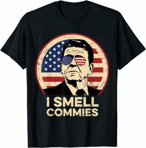 

Ronald Reagan I Smell Commies Patriotic American President T-Shirt Unisex T-Shirt XXXL