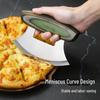 Colorful Wood Handle Stainless Steel Pizza Cutter & Baking Knife