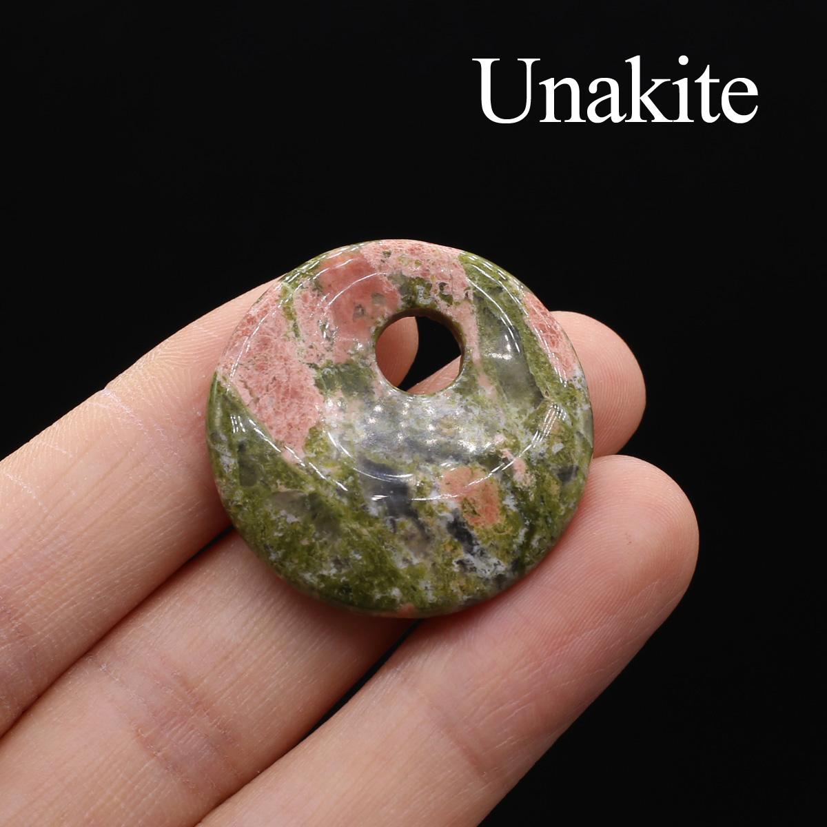 

1 шт. Бусины из натурального камня с наклонным отверстием, геометрический стиль, ручная работа, круглые бусины из хрусталя и агата для изготовления ювелирных изделий, аксессуаров для ожерелий своими руками, 30 мм 1Pc-30mm