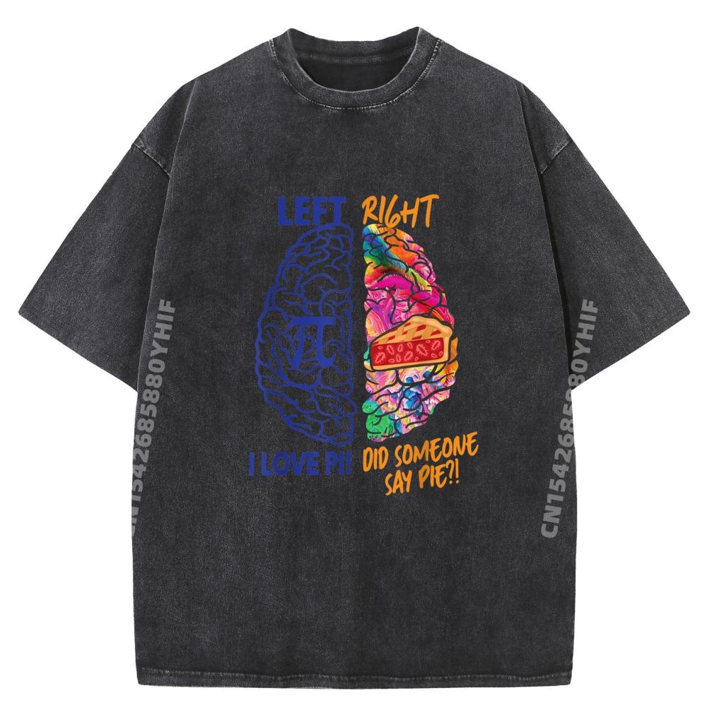 Funny Pi Day Math Lover Brain I Love Pi Did Someone Say Pie Graphic T Shirts Men Oversized Streetwear Men Classic S разноцветный
