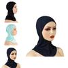 Women's Breathable Modal Muslim Islamic Solid Color Hijab Neck Head Under Scarf Cap For Ramadan