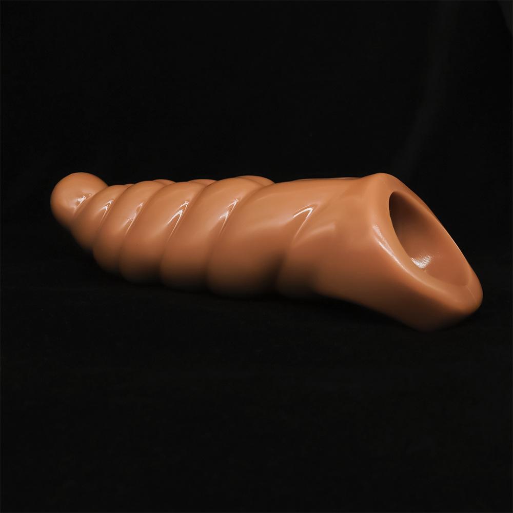 Penis Ring Lock Essence Long and Thick Wearable Fake Penis Sets Exotic Condom Couple Delay Supplies