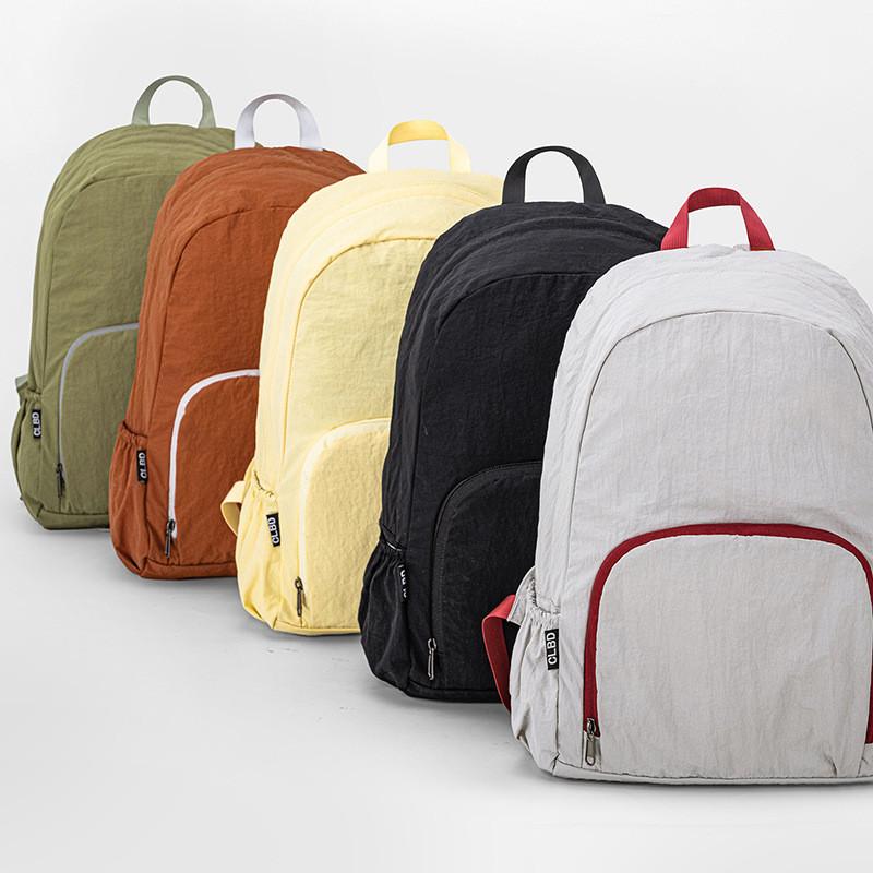 Blocking Simple Color Lightweight Neutral Backpack For Outdoor Sports And