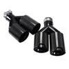 BMW Dual Carbon Fiber 63mm Exhaust Muffler Tailpipe