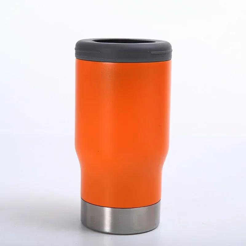 14oz Stainless Steel Insulated Cup Car Mounted Car Cup Vacuum Belly Ice Cream Cup Bottom Open Beer Water Bottles