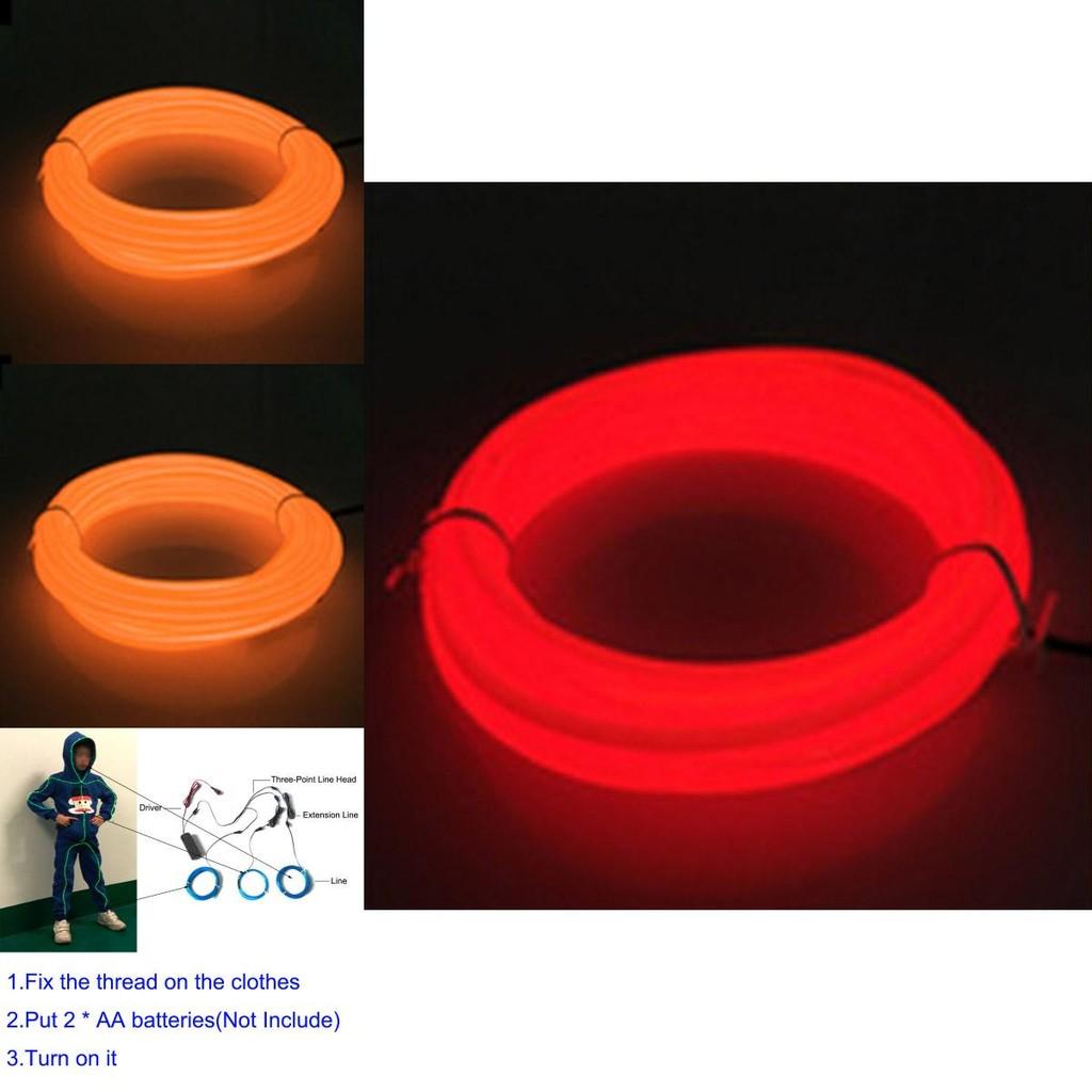 Vibrant El Wire Costume Illuminated Strips For Adults And Kids Perfect For Halloween Parties