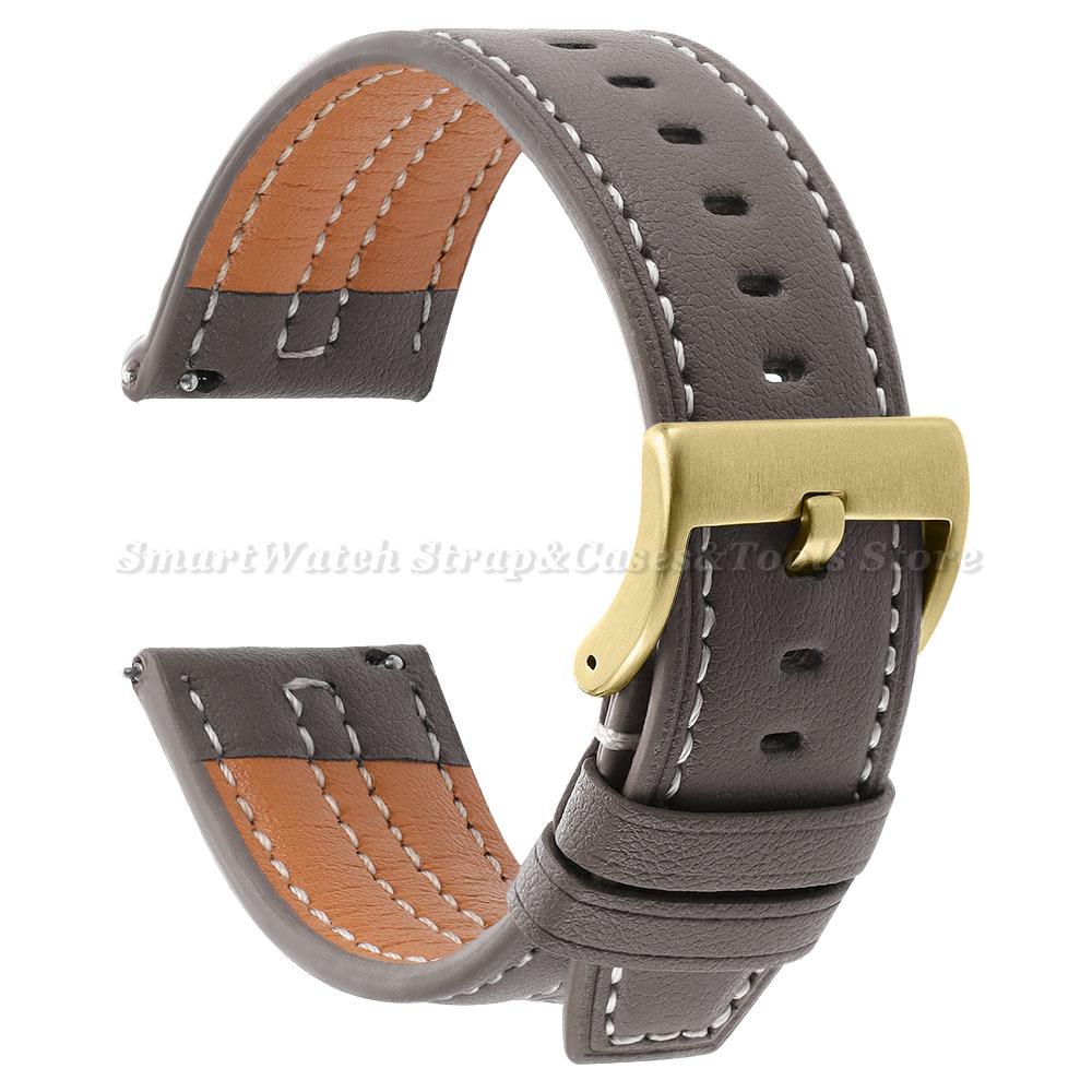 20mm 22mm Retro Watch Band Women Men Wristband Quick Release Universal Replacement Strap for Samsung Galaxy Watch 7 40mm / 44mm