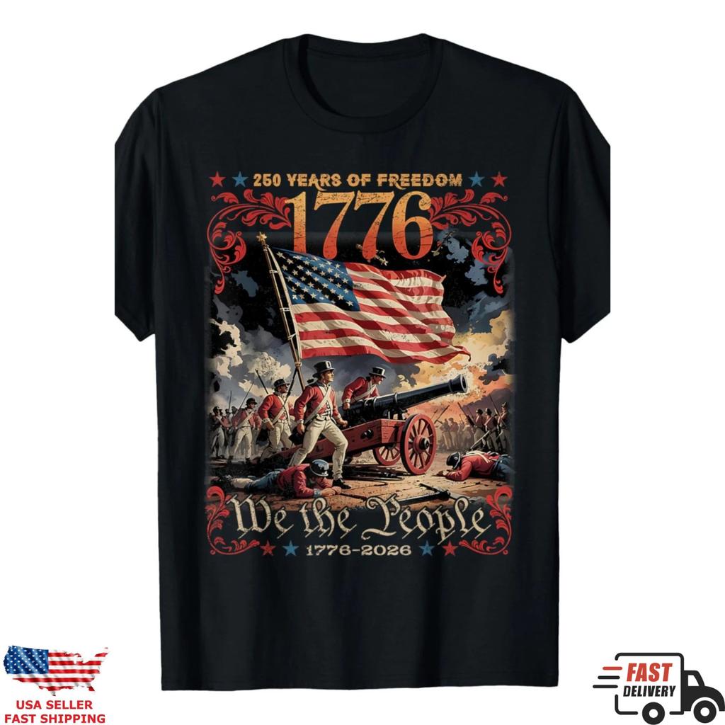 1776 2026 Shirt USA 250th Anniversary Patriotic We The People Tee Unisex T-Shirt