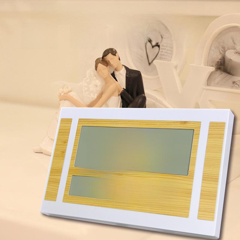 Silent Minimalist European & American Wall Clock with HD LCD Display