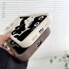 Cute black And White Cat Silicone Phone Case For  iphone 16 15 14 13 12 11 Pro Max Shockproof Soft Shell Cover