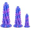 Colorful Luminous Silicone Hedgehog Anal Plug - Outdoor SM Toy for Rear Stimulation