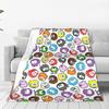 New Style Puffles Pattern  Club Penguin  Knitted Blankets Fleece  Super Warm Throw Blankets for Car Sofa Couch Bedspread