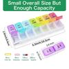 New Portable Hot Premuim Weekly Pill Organizer Case Box Twice A Day 7 Day Container Medicine for Travle Vitamins Supplement