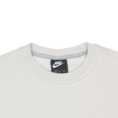 Nike Logo Print Crew Neck Pullover Fleece Sweatshirt 916609-072