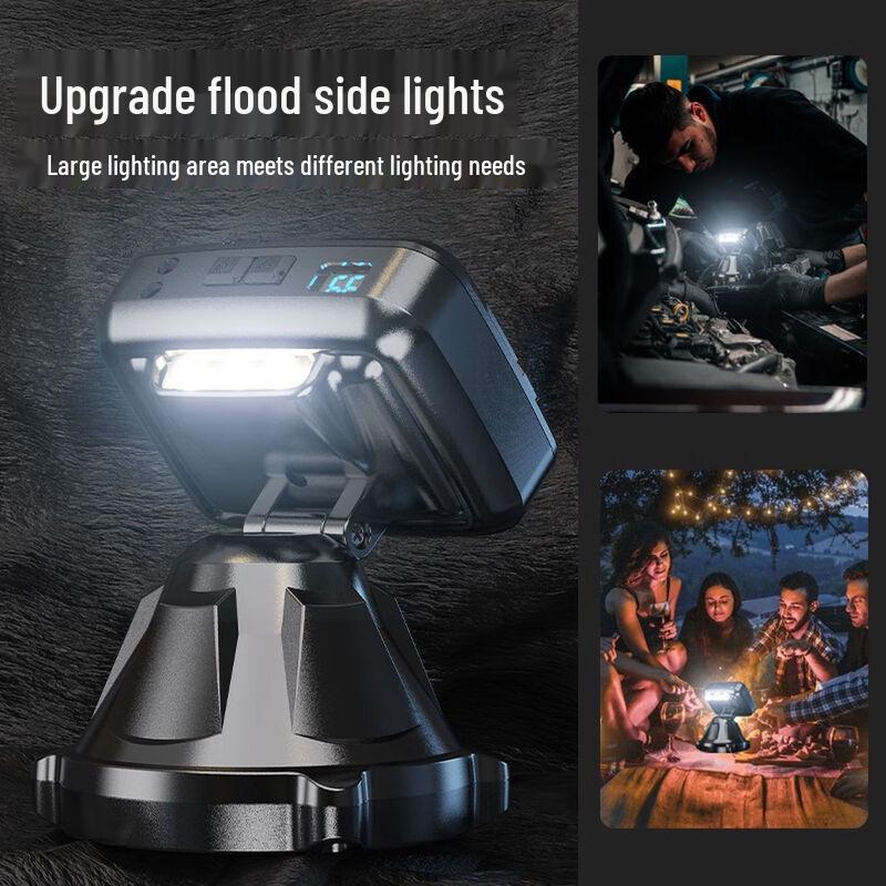UOSU Digital Display High-Lumen Rechargeable Outdoor Headlamp