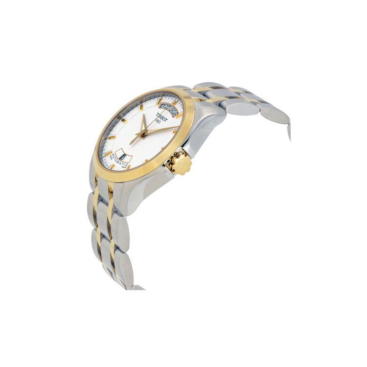 Tissot Kutu Series Automatic Mechanical Movement Watch 39Mm White Dial Stainless Steel Bracelet Men watches Silver T035.407.22.011.00