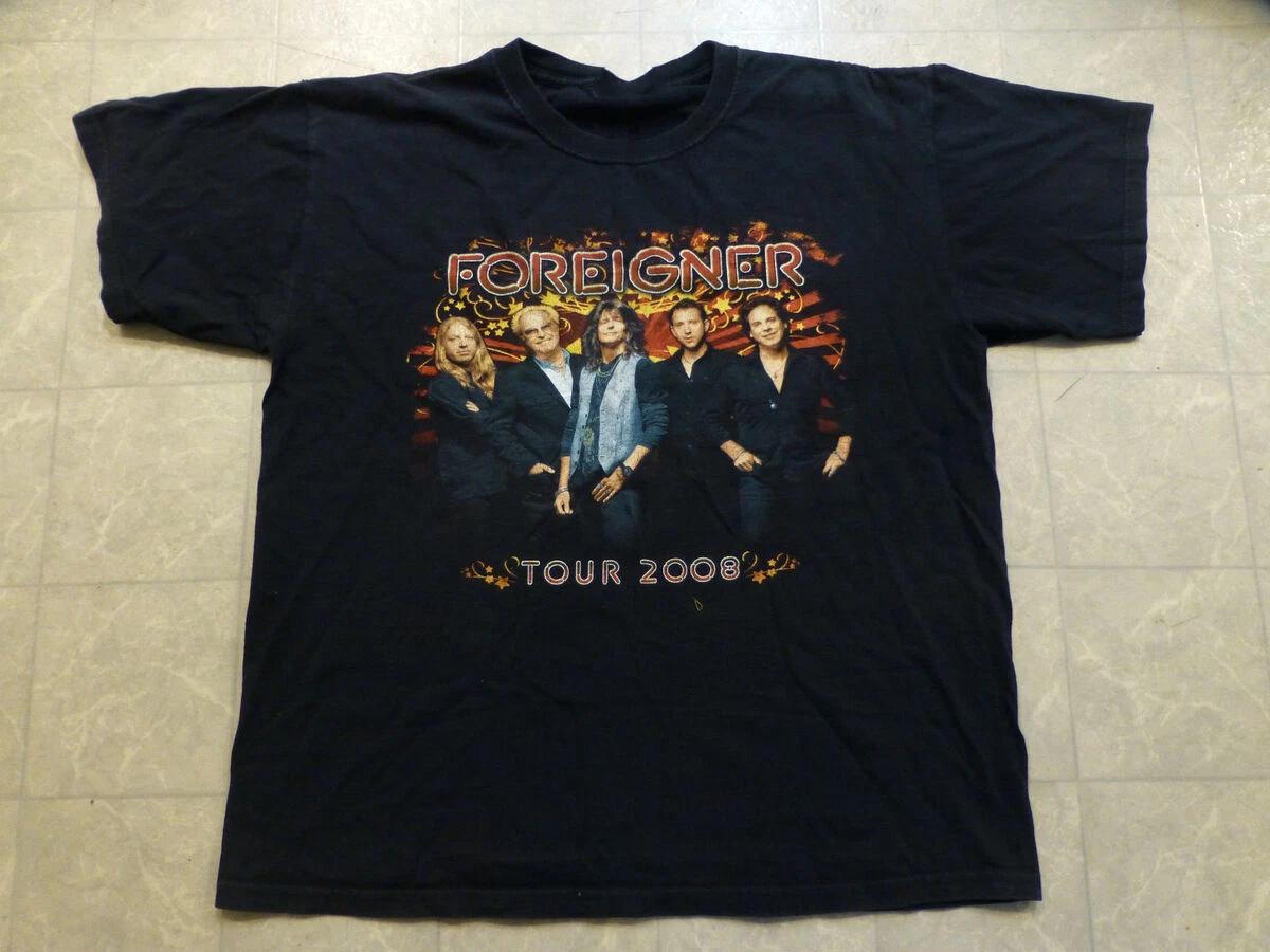 Foreigner Band Gift For Friends Black T-Shirt Cotton All Size XXXL