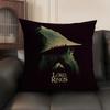 The L-Lord Of The Ringss Movie Cushion Cover Natural Linen Organic Fabric Double-Sided Printing Sofa Home Decor Gift Pillow Case