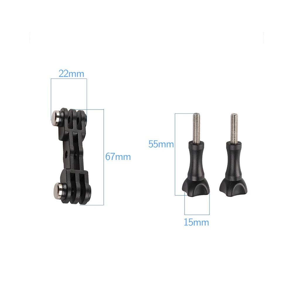 Doppelhalterung Twin Adapter Für GoPro Hero 12 11 10 9 8 7 6 5 4 SJCAM AKASO Insta360 X2 X3 DJI Osmo Action Kamera Zubehör