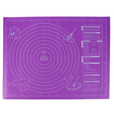 45X60Cm Yapışmaz Silikon Ped fırın tepsisi Hamur Mat Ölçekli Pasta Mat
