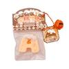 Alphabet Cookie Squeeze Toy with Bell Ball Chain Stress Relief Slow Rising Letter Cookie Sensory Fidget Toy Simulated Food Decompression Tools